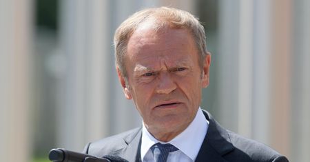 Incydent podczas konferencji Donalda Tuska. "Widzę, że umie pan gwizdać"