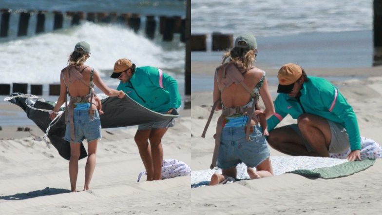 Lara Gessler i Piotr Szeląg z córką Neną