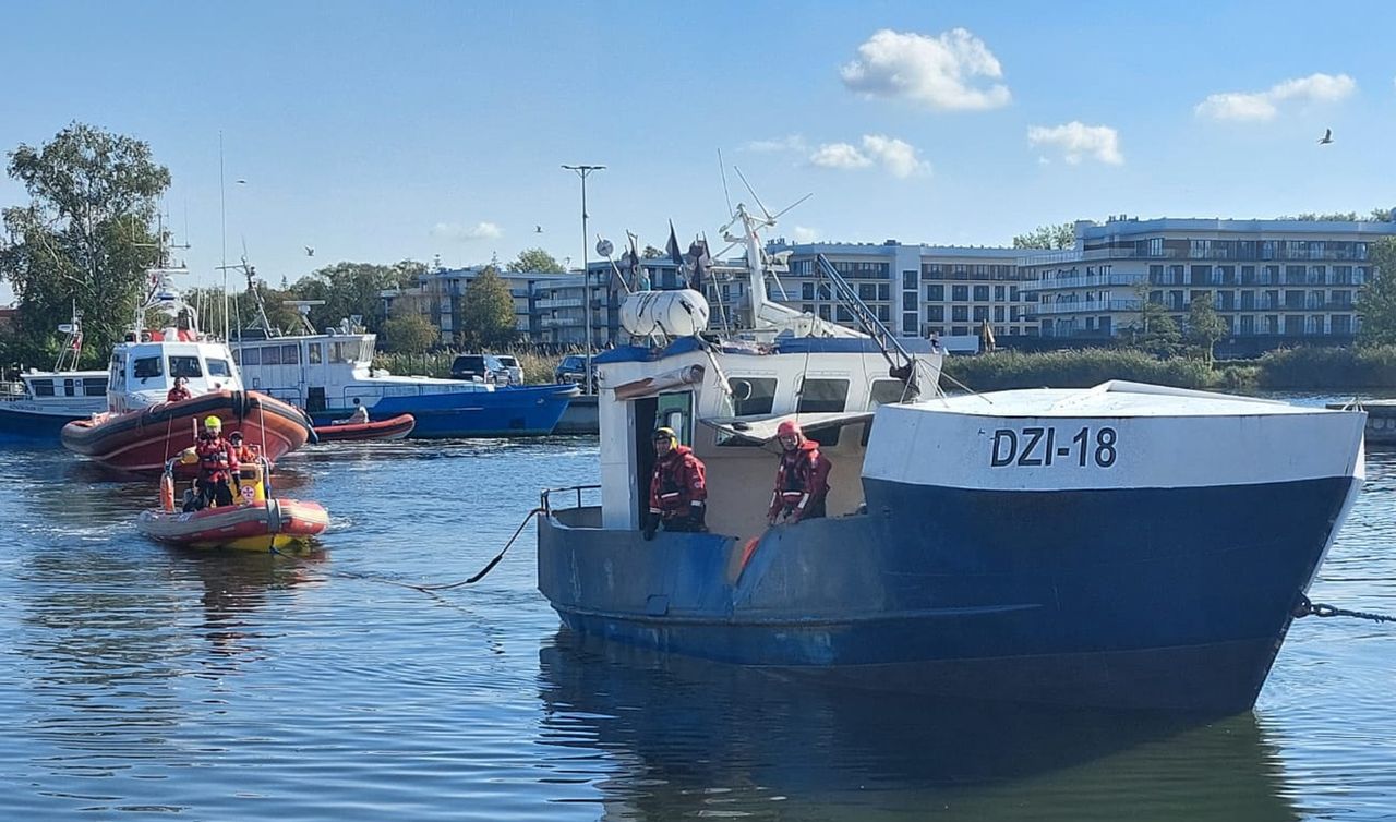 Poważny wypadek na Bałtyku. Kontenerowiec zderzył się z kutrem