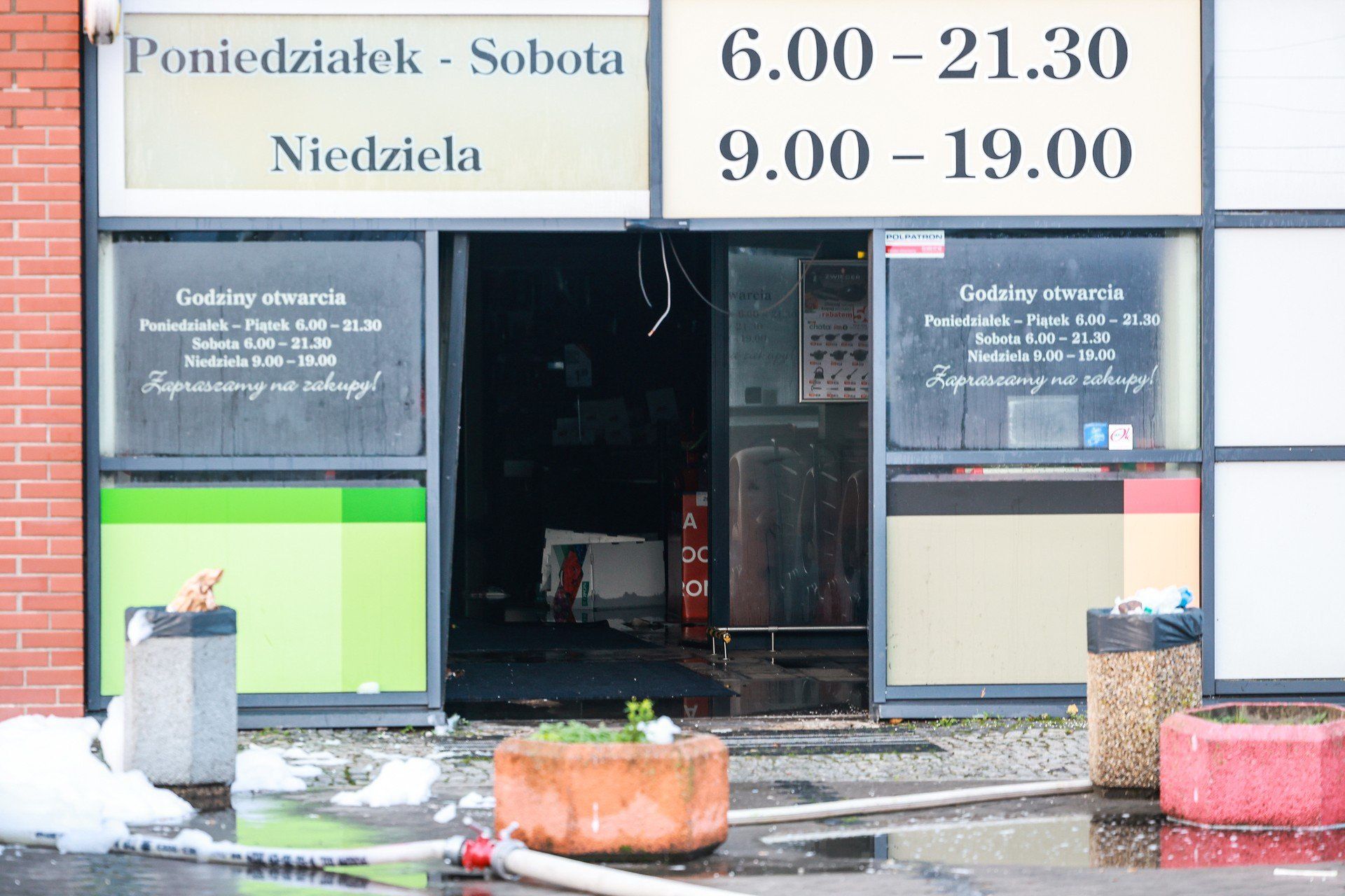 Pożar Galerii Podolany w Poznaniu
