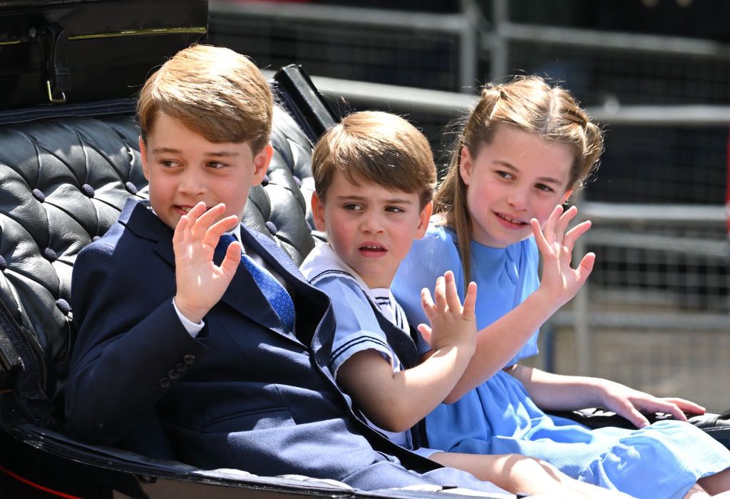 Książę George, książę Louis i księżniczka Charlotte