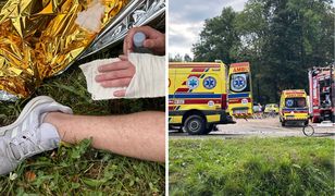 Wypadek w Karpaczu. Dramatyczna relacja. "Leżeli na ziemi i krzyczeli"