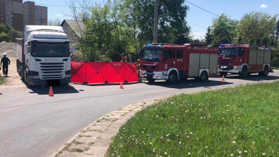 Potrącenie pieszego w Dąbrowie Górniczej