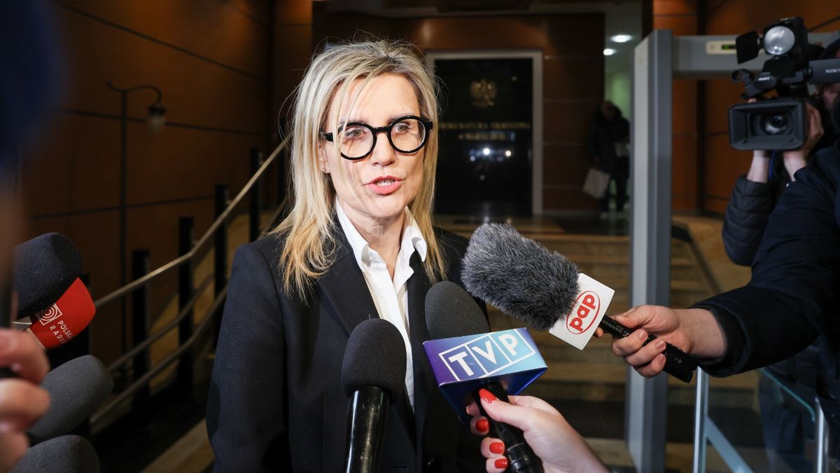 Konferencja Jaros?awa Kaczy?skiego przed Prokuratur? Okr?gow?
17.03.2025 Warszawa Konferencja prasowa prezesa PiS Jaroslawa Kaczynskiego przed Prokuratura Okregowa w Warszawie Fot. Andrzej Iwanczuk/REPORTER
N/z: Ewa Wrzosek
Andrzej Iwanczuk/REPORTER