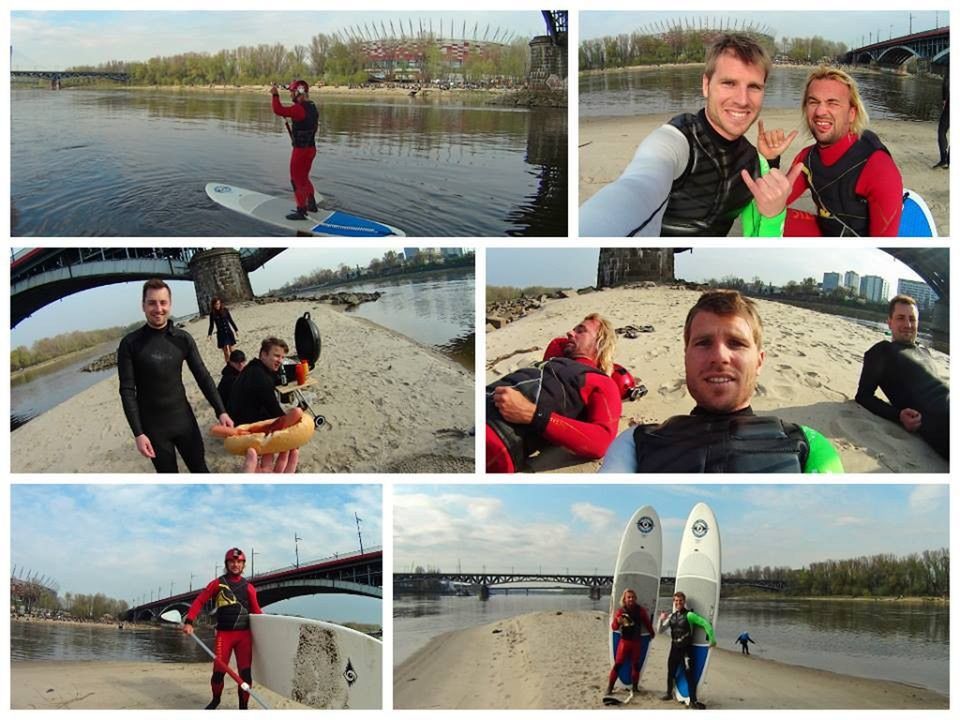 Weekendowy surfing na Wiśle [WIDEO]