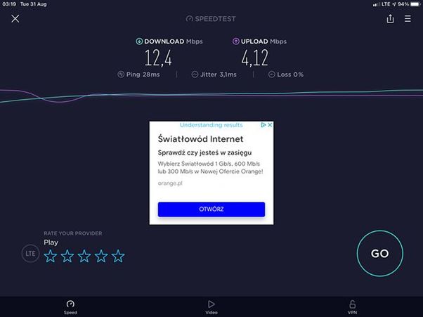Still better than Plus — test prędkości internetu w Rajczy k. Żywca