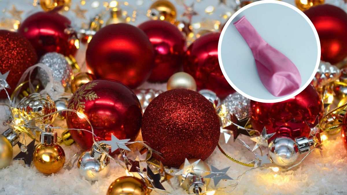 Bombki świąteczne upiększysz za pomocą baloników