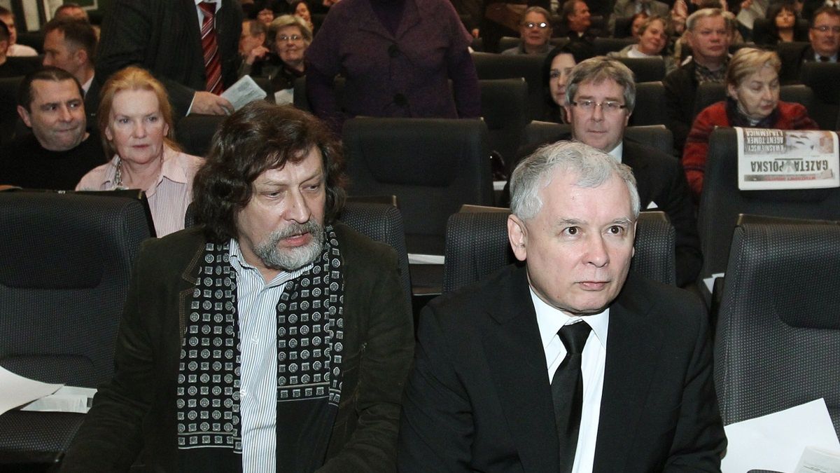 Jan Maria Tomaszewski i Jarosław Kaczyński w 2011 r.
