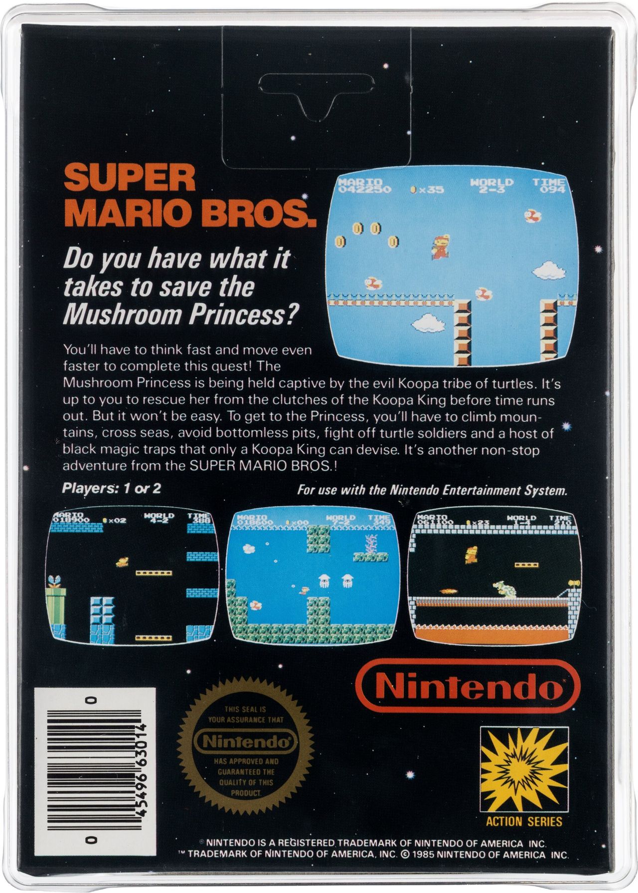 Ekstremalnie rzadki egzemplarz "Super Mario Bros."