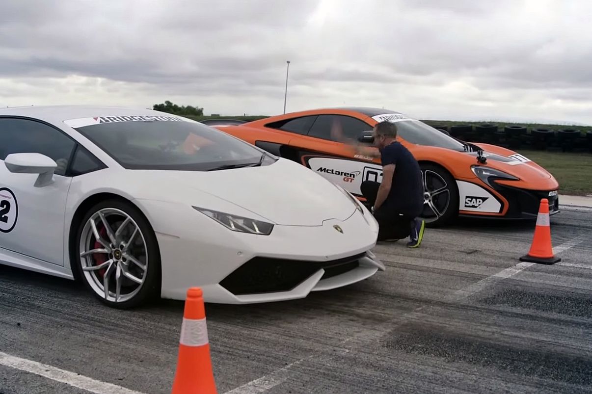 Pojedynek: Lamborghini Huracán vs McLaren 650S na prostej [wideo]