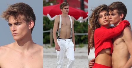 18-letni syn Cindy Crawford pracuje na planie sesji zdjęciowej