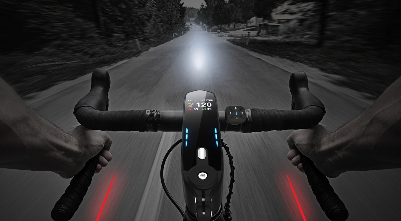 Speednite: inteligentne oświetlenie rowerowe z laserowymi kierunkowskazami 1