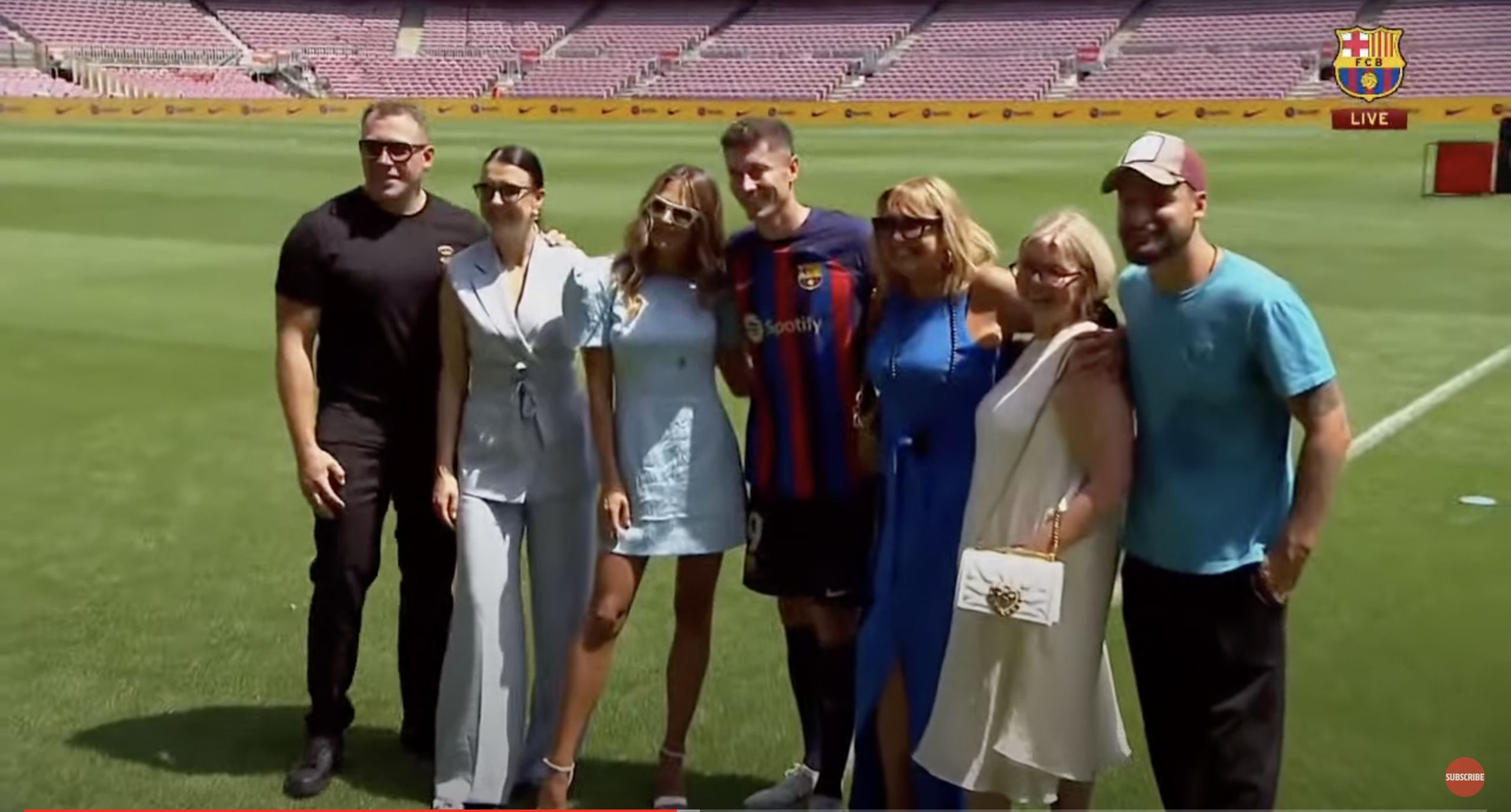 Lewandowscy na Camp Nou