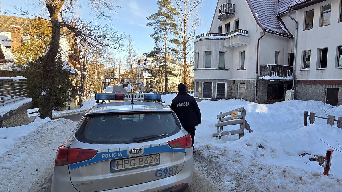 Policja patroluje pustostany