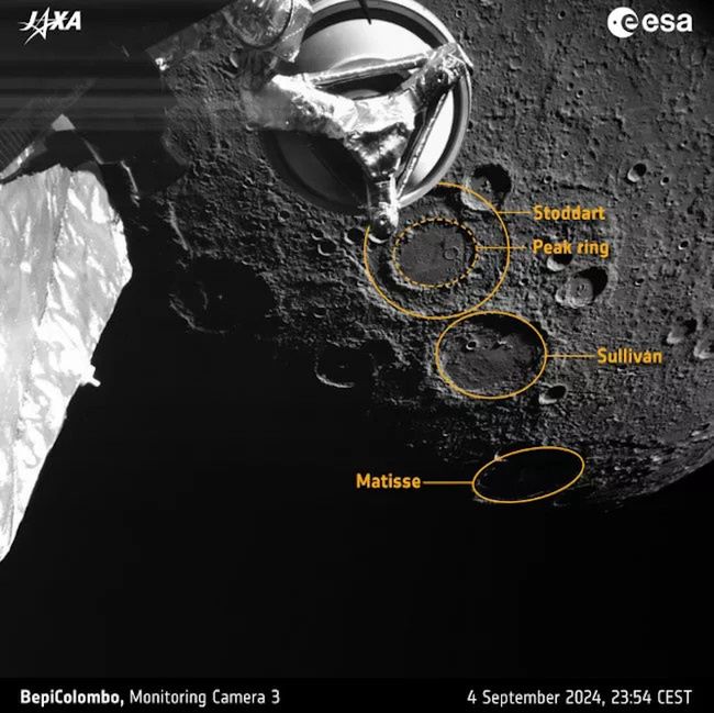 Zdjęcia Merkurego przesłane przez sondę BepiColombo