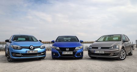 Honda Civic IX 1.8 i-VTEC & VW Golf VII 1.4 TSI & Renault Megane III 1.2 TCe - test, opinia, spalanie, cena