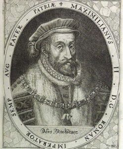Maksymilian II Habsburg. Ryc. Custos Dominicus