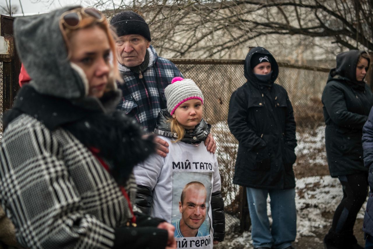 Ukraińcy murem za Zełenskim. "Putin chce nas zniszczyć"