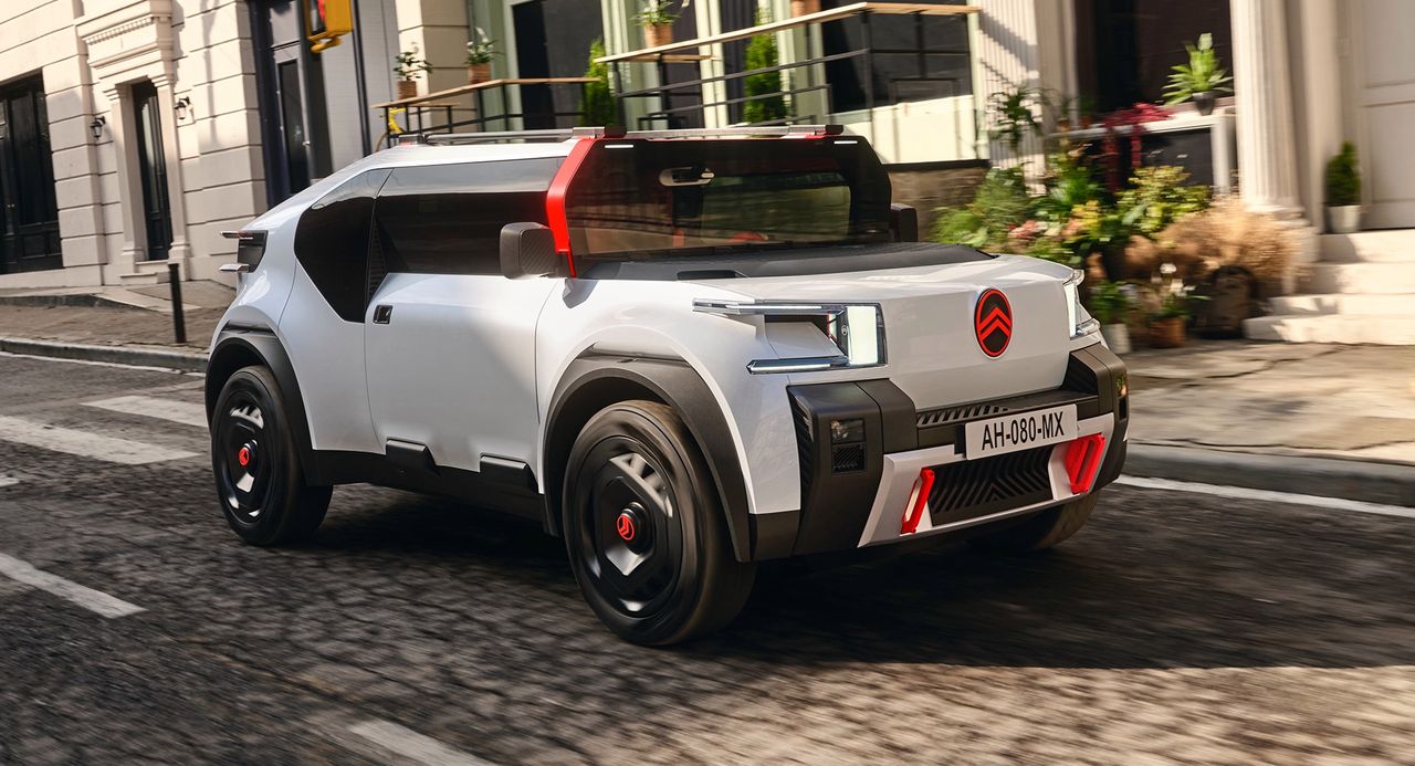 Citroën Oli Concept to odwrócony pickup z recyklingu. Wygląda jak nic innego