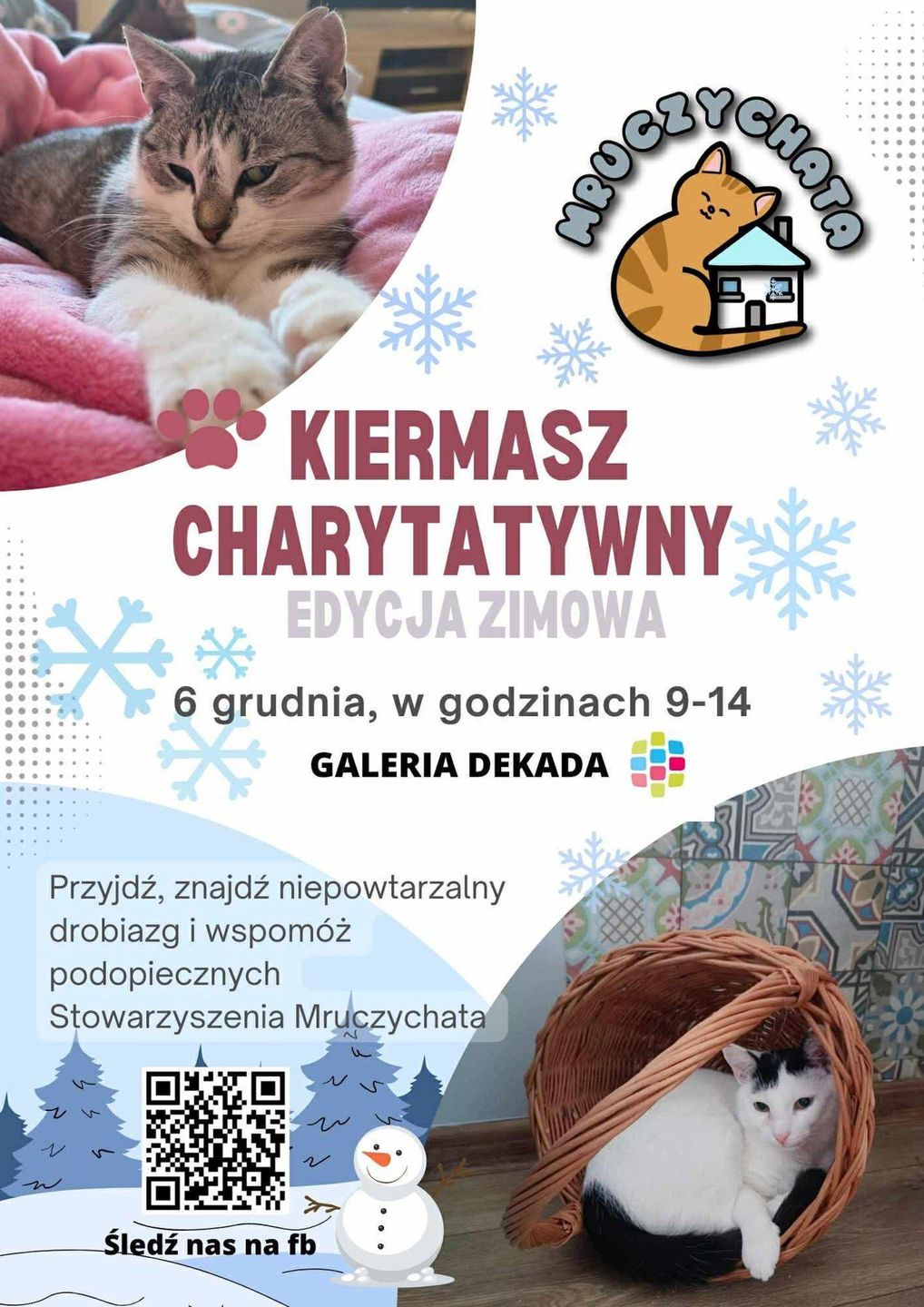 Zimowy kiermasz charytatywny Stowarzyszenia Mruczychata 2025
