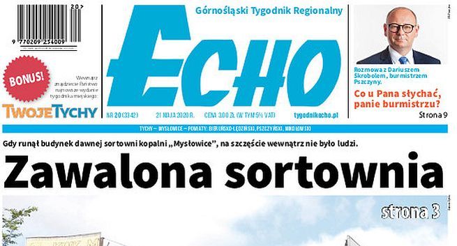 Po 64 latach z rynku znika tygodnik „Echo”, przyczyny ekonomiczne