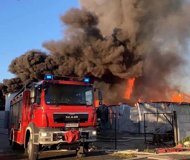 Gigantyczny pożar fabryki. Wszystko spłonęło