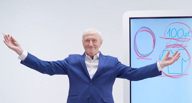 Jacek Gmoch reklamuje promocję Konta za Zero w PKO BP z Ekstraklasą (wideo)