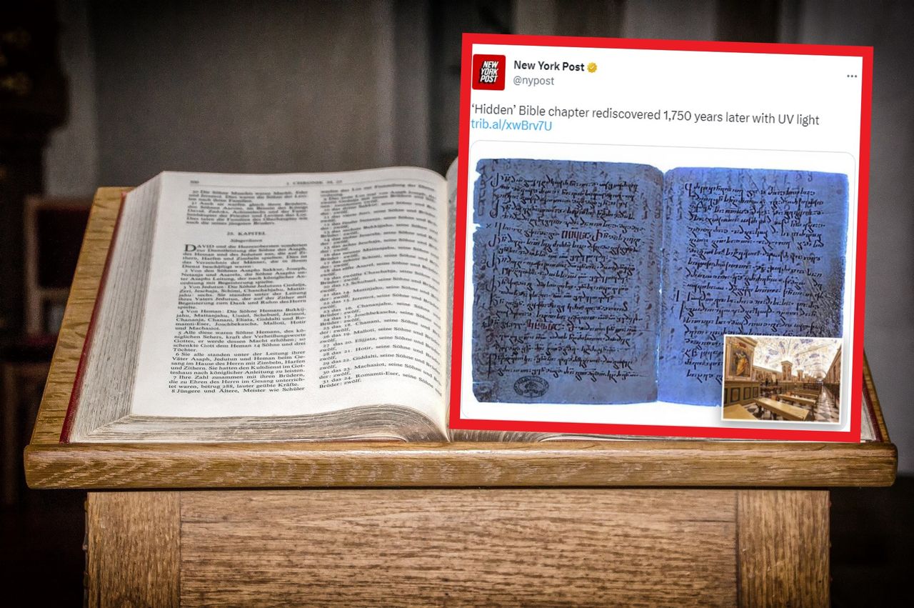 Ukryty rozdział Biblii. Przełomowe odkrycie dzięki promieniom UV