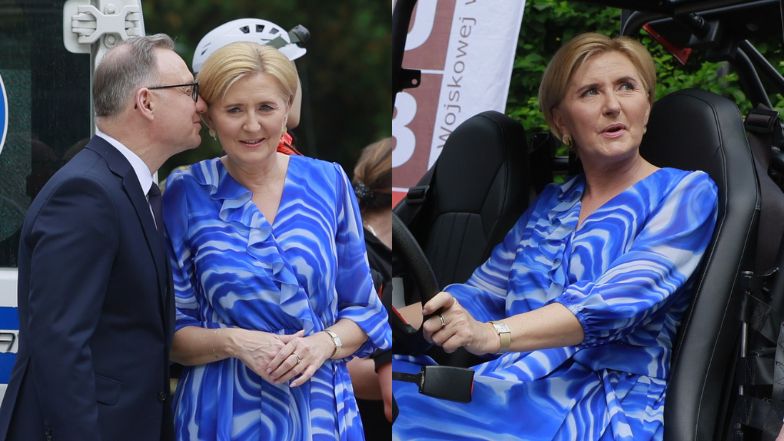 Agata Duda na evencie w ogrodach Pałacu Prezydenckiego