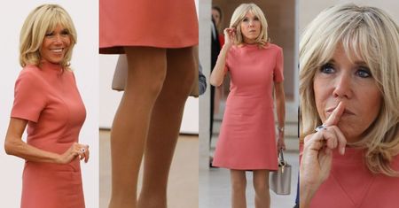 Brigitte Macron w mini za 10 tysięcy w Luksemburgu. Stylowa? (ZDJĘCIA)