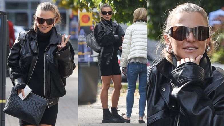 Anna Lewandowska w szortach i ramonesce