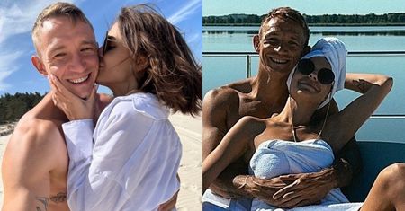 Jakub Rzeźniczak i Paulina Rzeźniczak pozdrawiają z luksusowego domku w Mielnie, pozując w samych ręcznikach (ZDJĘCIA)