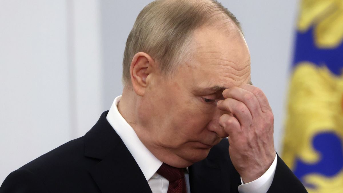 Russian President Vladimir Putin Marks Russia Day With Awards Ceremony At The Kremlin
MOSCOW, RUSSIA - JUNE 12: (RUSSIA OUT) Russian President Vladimir Putin grimaces during the awarding ceremony at the Grand Kremlin Palace on June 12, 2024, in Moscow, Russia. Putin awarded scientists, cultural figures, workers, and other individuals during the ceremony marking Russia Day. (Photo by Contributor/Getty Images)
Contributor