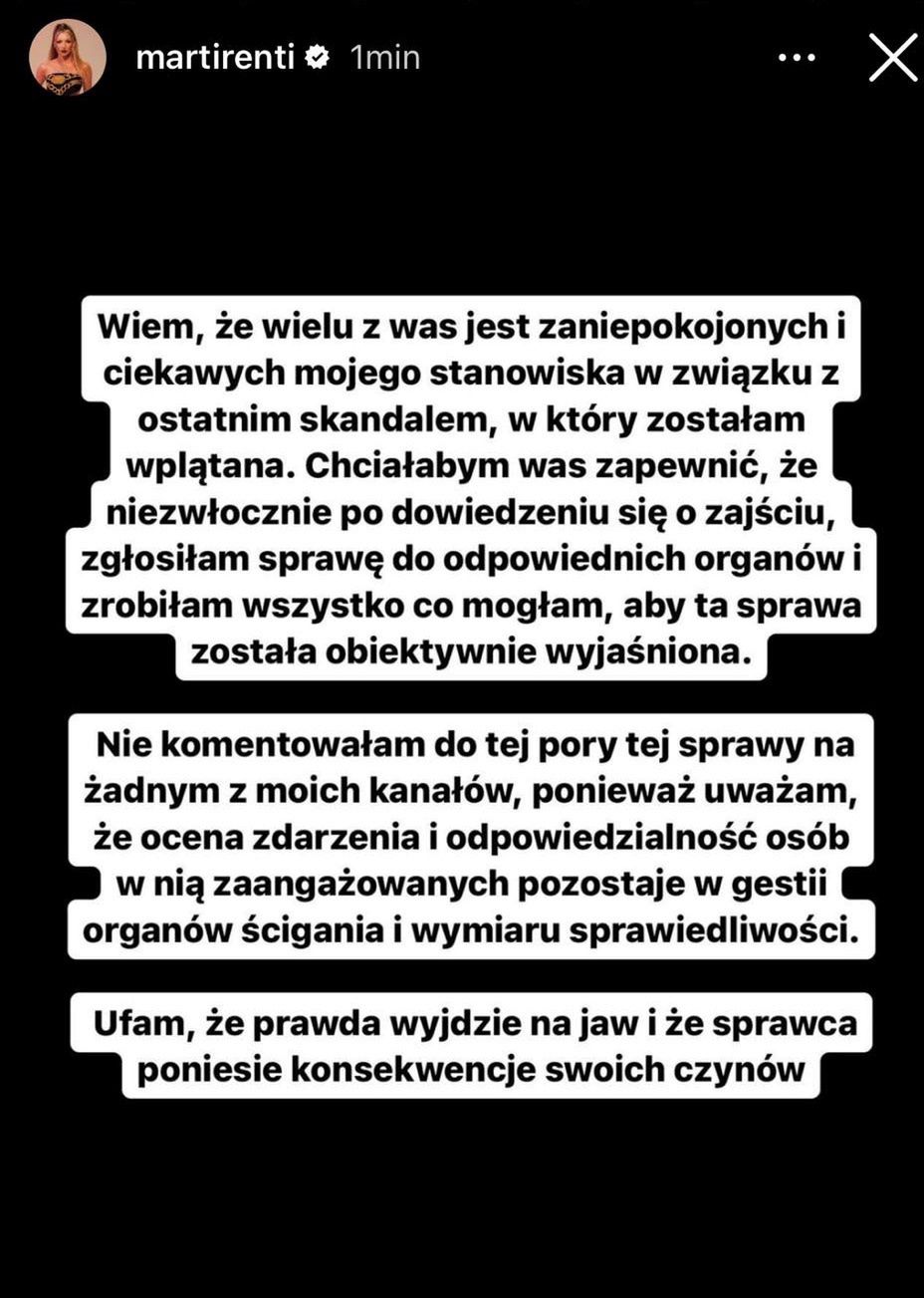 Oświadczenie Marti Renti