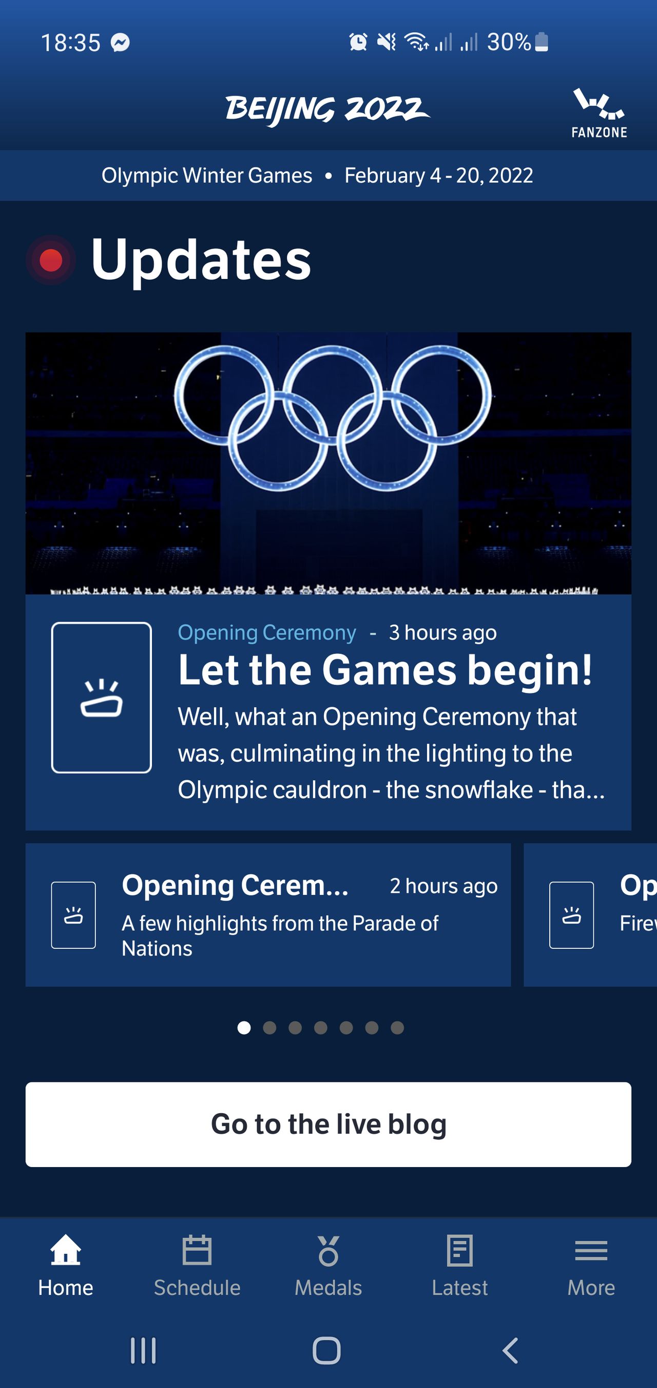 Oficjalna aplikacja Olympics