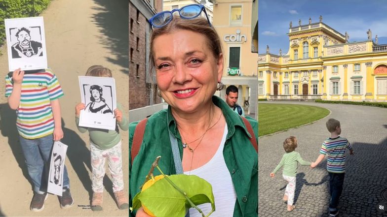 Małgorzata Ostrowska-Królikowska relacjonuje majówkę z wnukami