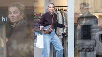 Małgorzata Socha buszuje po warszawskich butikach z torebką za ponad 16 tysięcy złotych i prezentuje BOGATĄ MIMIKĘ (ZDJĘCIA)