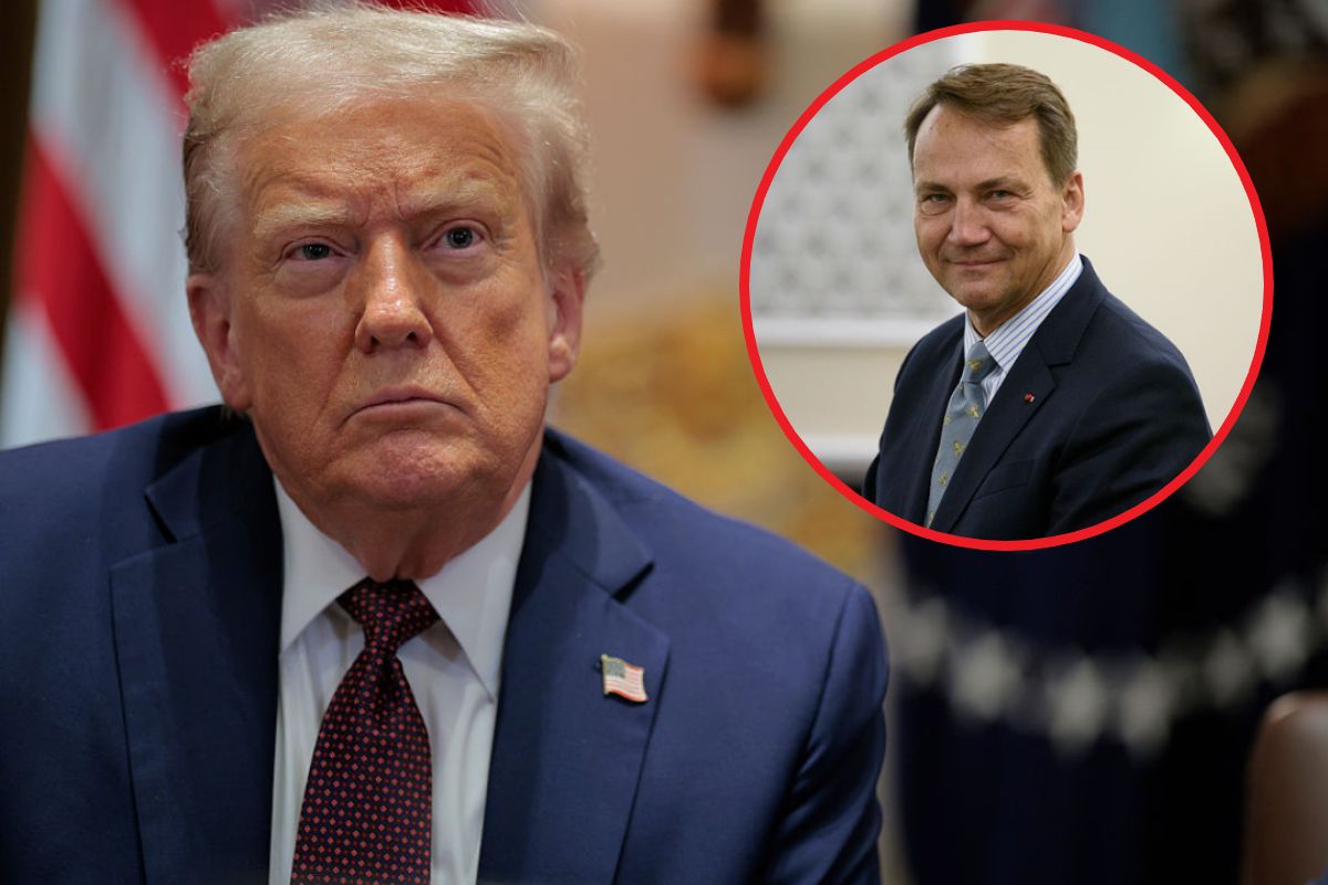 Pytanie polskiego dziennikarza zdenerwowało Trumpa. Reakcja Sikorskiego