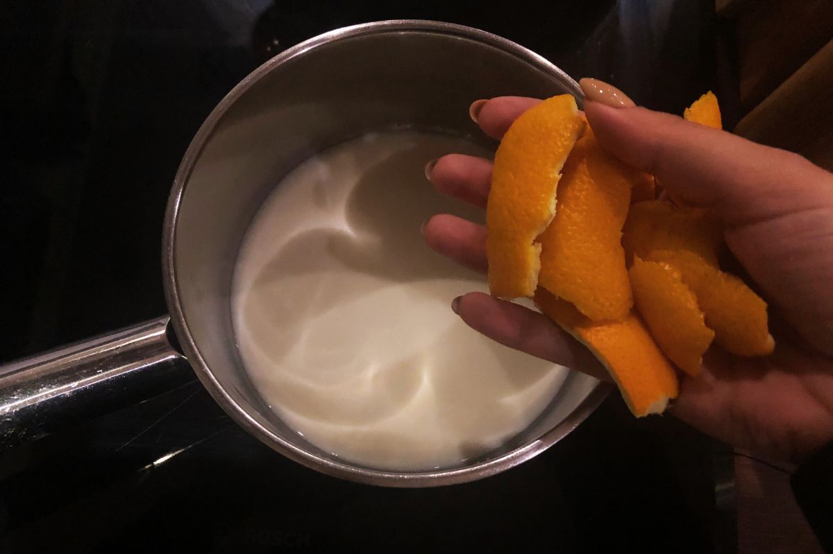 Using orange peel, milk and chocolate: Not for eating, but for pampering