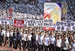 Korea Północna: "Chcemy zemsty". Kim Dzong Un wypędził tysiące ludzi na ulice