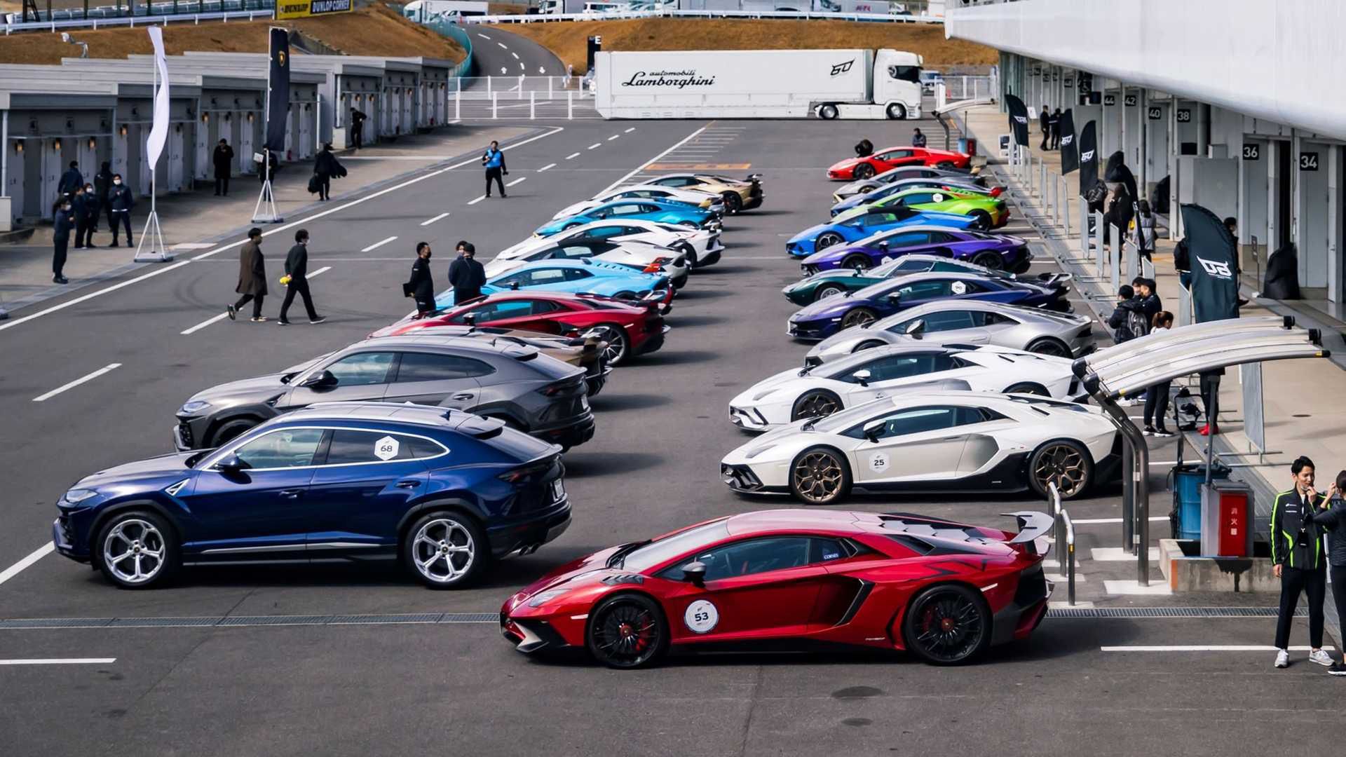 Największa parada lamborghini