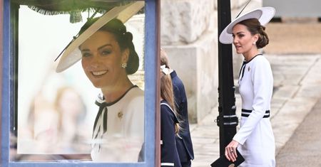 Księżna Kate OLŚNIŁA podczas wojskowej parady w Londynie. Podliczono, ile warta była jej stylizacja (ZDJĘCIA)