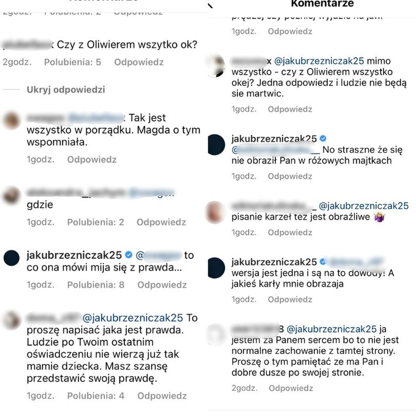 Internauci zaniepokojeni nowym wpisem Jakuba Rzeźniczaka