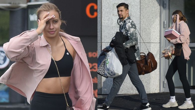 Oliwia Bieniuk i Jakub Lipowski wychodzą z treningu