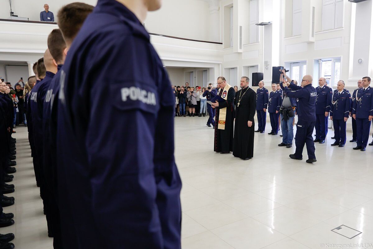 ślubowanie nowych policjantów lublin styczeń 2023