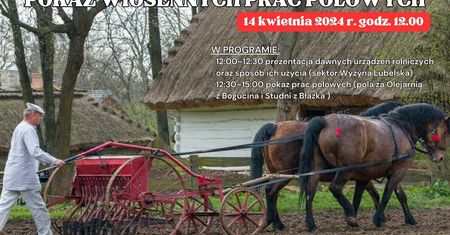 Pokaz wiosennych prac polowych w Muzeum Wsi Lubelskiej