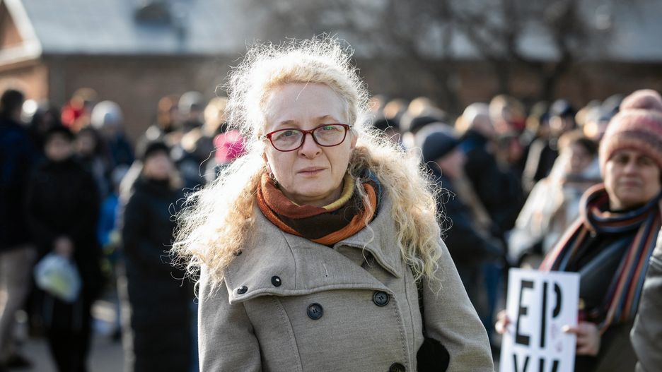 Mama 16-letniego Eryka z Zamościa
podczas marszu milczenia
