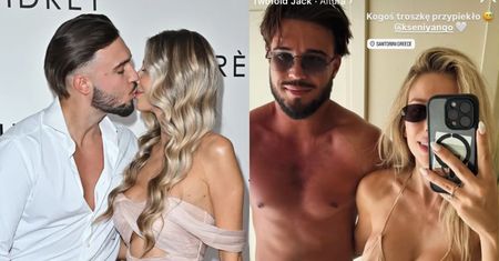 Leon Myszkowski i jego narzeczona prężą opalone ciała w Grecji. "Kogoś troszkę przypiekło" (FOTO)
