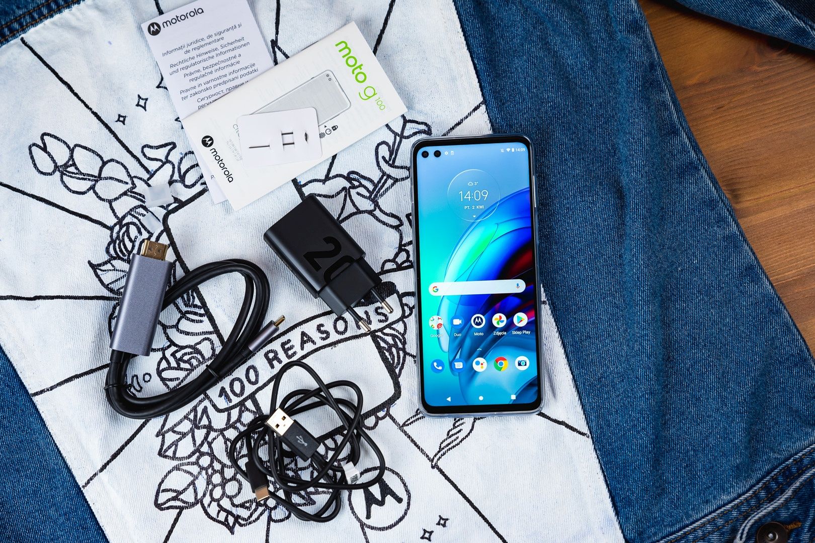 Moto G100 zestaw