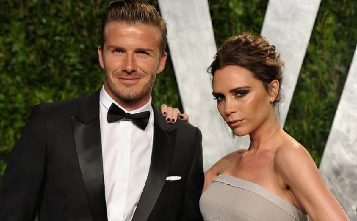 Na zdjęciu od lewej: David i Victoria Beckham